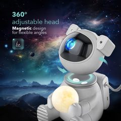 The 360 degree adjustable head of the astronaut