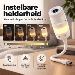 The four brightness levels of the night light