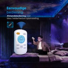 Bediening van kleur, helderheid en timer met de afstandsbediening